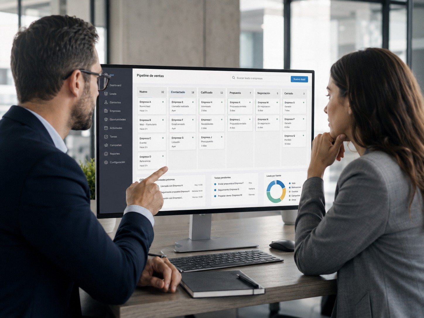 Automatización comercial y seguimiento de leads